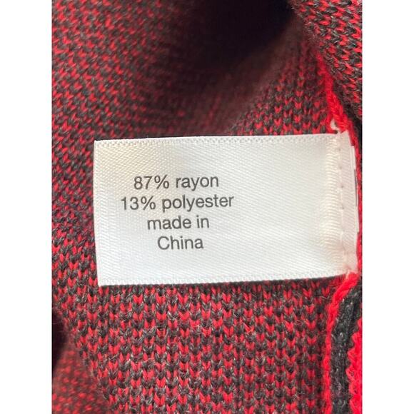 Lane Bryant Womens 18/20 Gray Red "Joy" Holiday Sweater Long Sleeve Casual r - Picture 4 of 7